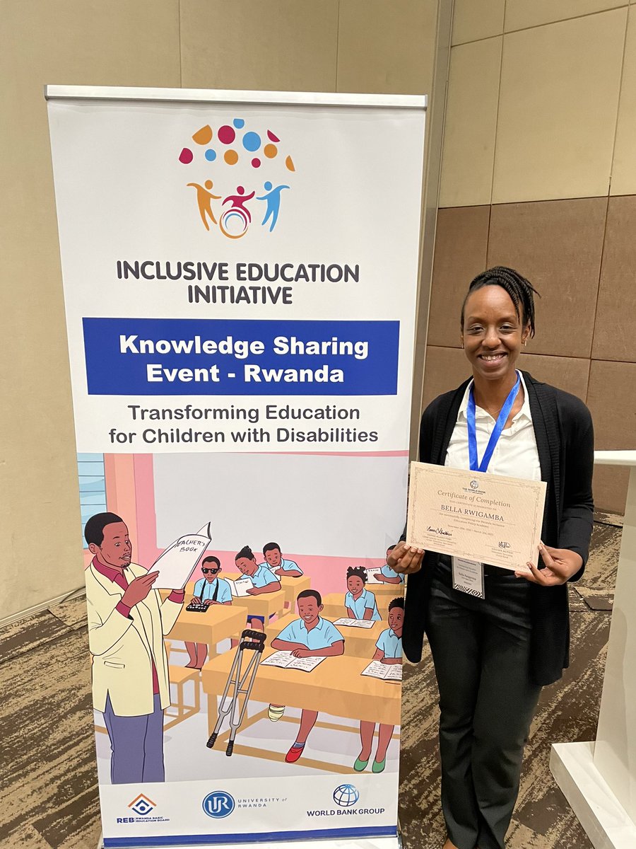 kidwai_huma's tweet photo. At the closing of #InclusiveEducationInitiative we were excited to honor the 2021-22 alumni of the Rwanda Inclusive Education Policy Academy #RIEPA delivered by @WBG_Education!
Congratulations to all participants from @UR_CoE @Rwanda_Edu @REBRwanda @NESA_Rwanda, CSOs and DPs! https://t.co/6YT1ALUBuh