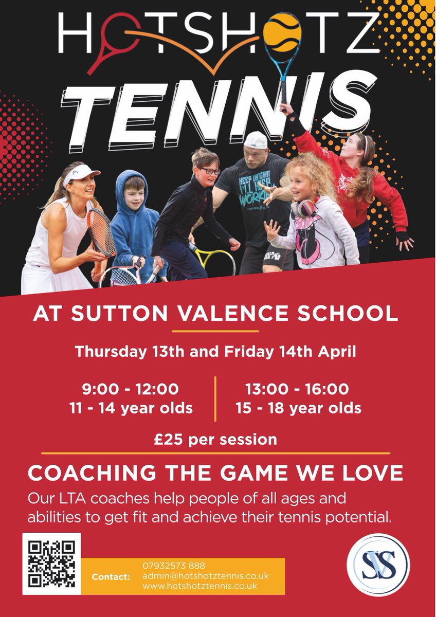 SVS_Sport's tweet photo. Delighted to be hosting Easter Holiday Cricket and Tennis Camps for girls and boys with @calypsocricket and @HotshotZ_Tennis to prepare players for the Summer Term ahead. Please see flyers for booking details. Non-SVS pupils are warmly invited #SVS_Sport https://t.co/uq6zhLOTmg