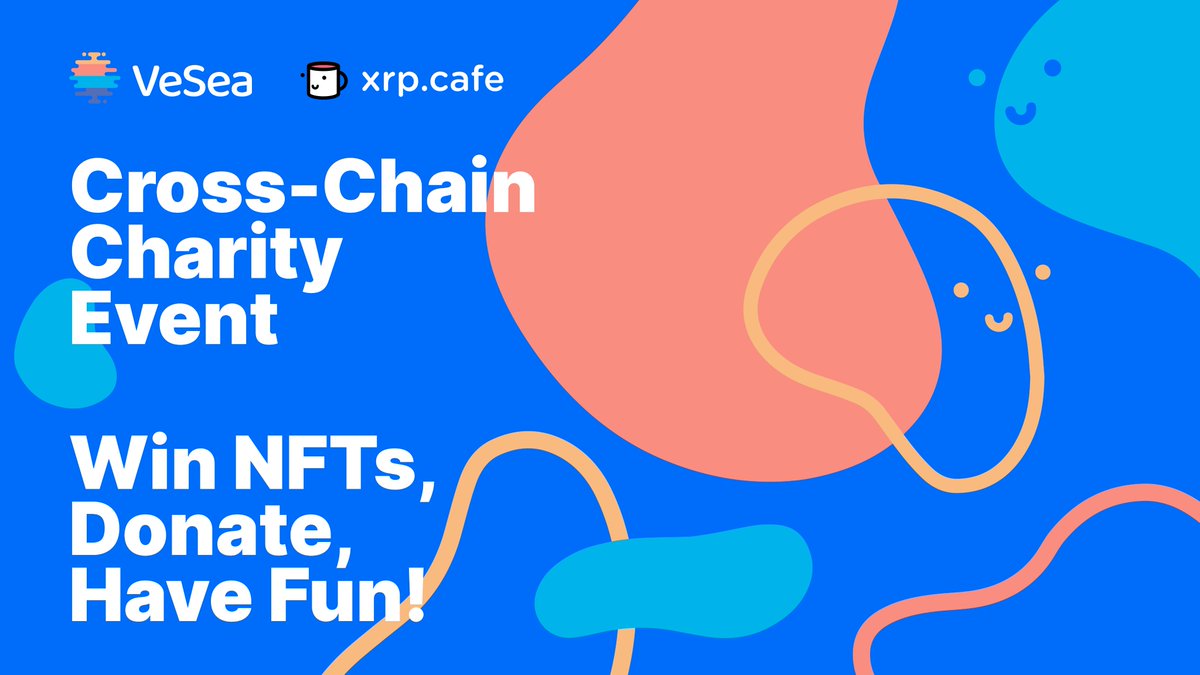 📢 Introducing the first <a href="/VeSeaOfficial/">𝕍eSea</a> x Cafe charity event!

The purpose of this event is to bring all chains together for a great cause!

The event will be streamed on Twitch. Stop by to win NFTs, donate &amp; have fun!

If you're a project and want to participate, DM us

Date TBA