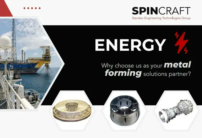 Spincraft has supported the #PowerGen & #OilAndGas industries for over 30 years. Learn more: buff.ly/3DDfJyP

#EnergyIndustry #EnergySupplier #EnergyNews #EnergyTech #GasTurbines #NuclearPlan #RenewableEnergy #Oil #Gas #OilAndGas #PowerGen #PowerGeneration #Energy