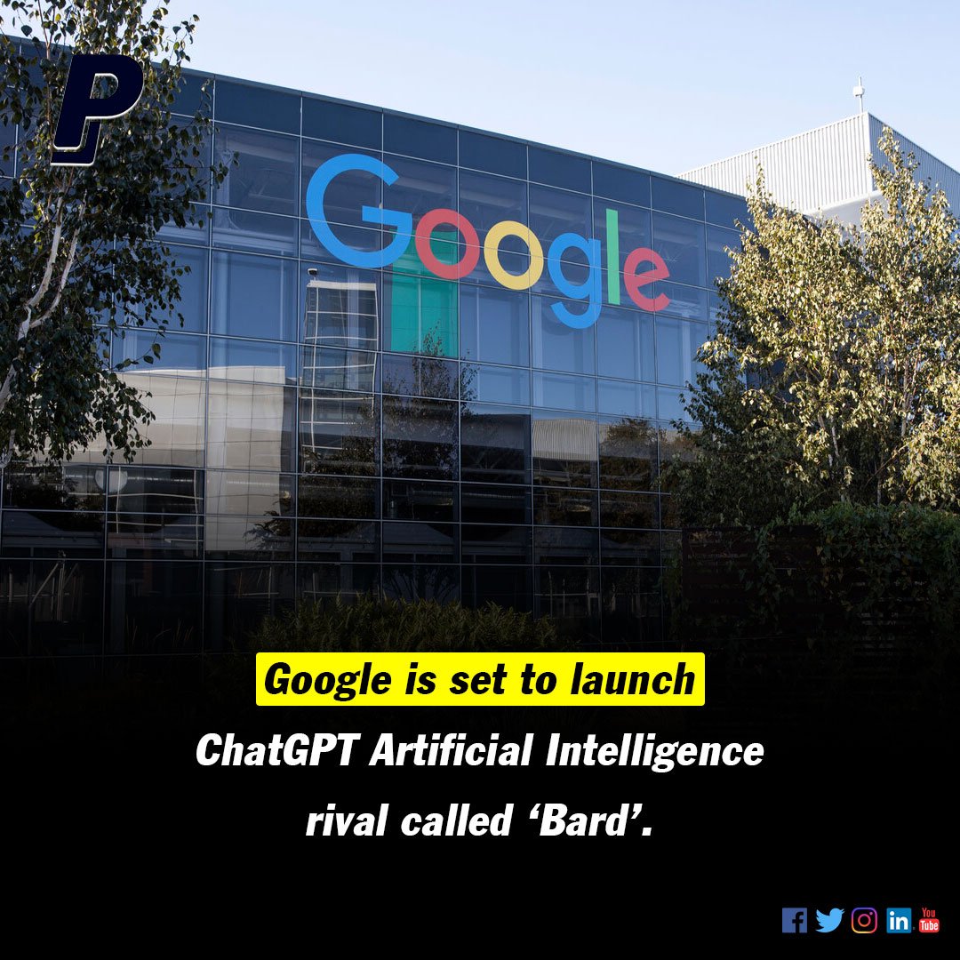 Real_PLegacy's tweet photo. Google is launching an Artificial Intelligence (AI) powered chatbot called Bard to rival ChatGPT.

Bard will be used by a group of testers before being rolled out to the public in the coming weeks, the firm said.

#google #ai #artificialintelligence #jobs #jobssearch https://t.co/WkFtnG1lxd