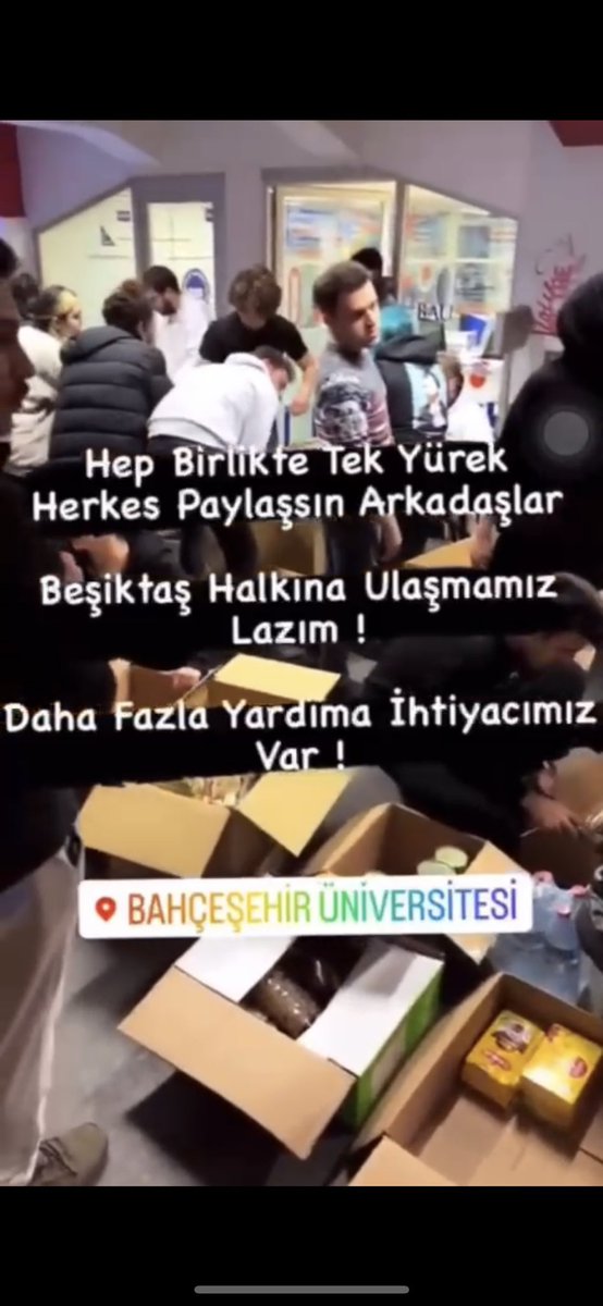 zeyyazman's tweet photo. @haluklevent ÇOK DAHA FAZLA YARDIMA IHTIYA, VAR! Yardim toplama alanimizda Bahçesehir Üniversitesi Mezunlarimiz ve Ögrenciler sizden gelen yardimlar organize ediyorlar.
BAU BESIKTAS GÜNEY KAMPÜSÜ
D BLOK
#hatayyardimbekliyor #Turkey
#SONDAKIKA #seferberlik
#HelpTurkey #AHBAP #HalukLevent https://t.co/hDHQyl6n2t