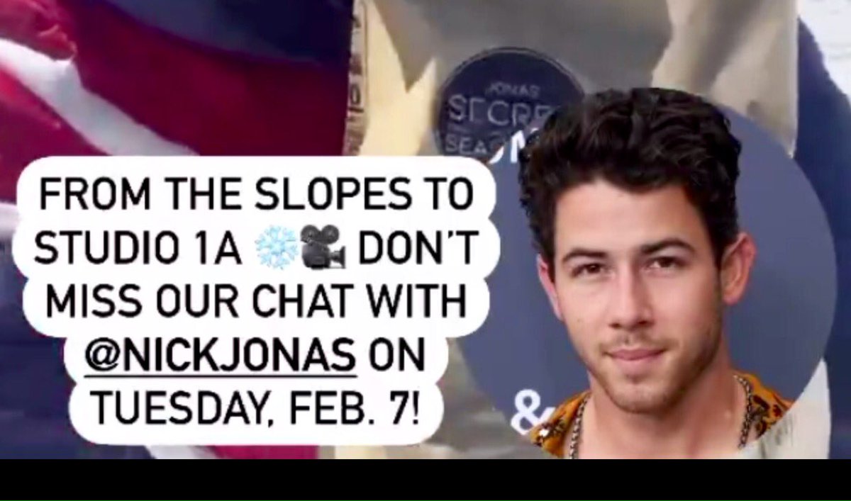 NickJJournal's tweet photo. Nick Jonas will be on the #TODAYshow later today, Tues 7th, between 9-10am 😃
#NickJonas #Studio1A #3rdHourToday https://t.co/6frREQ8Ppe