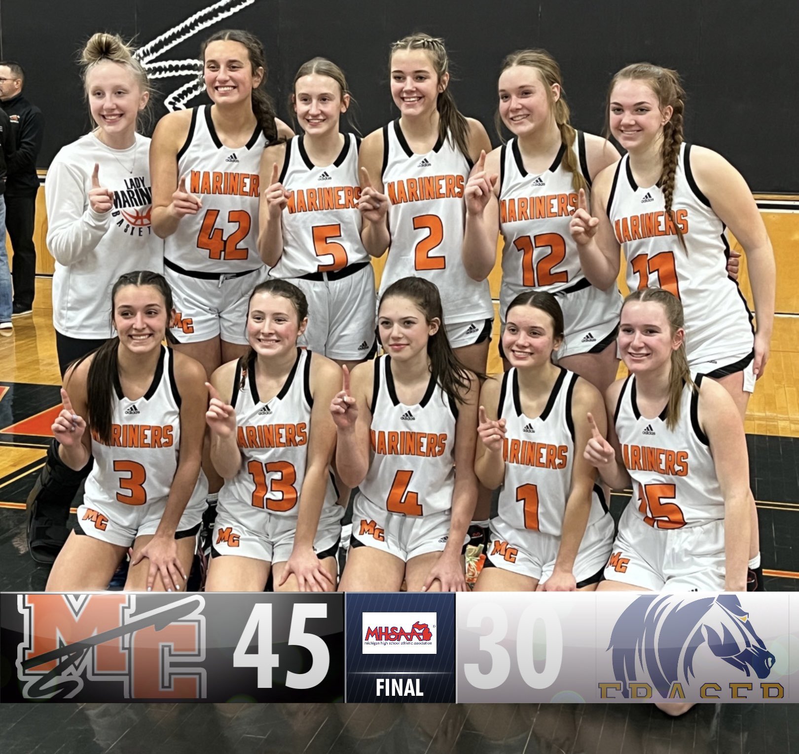 Marine City Mariners on Twitter "Last night, the JV and Varsity Girls