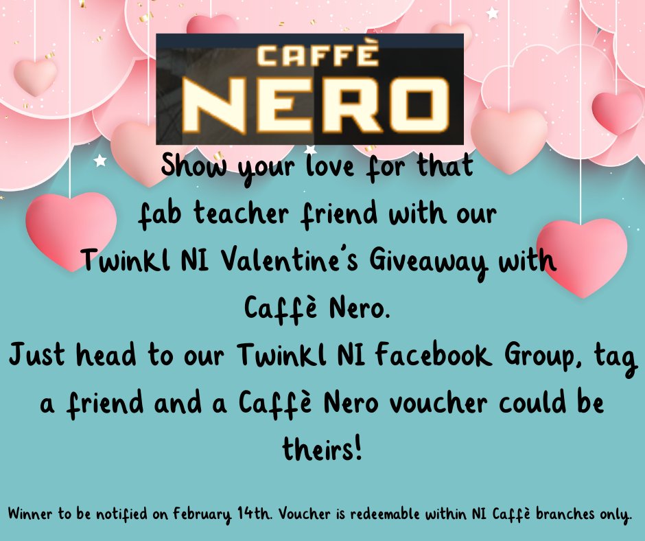 Enter here for our Twinkl Northern Ireland Valentine's Giveaway.  twinkl.co.uk/l/tfj4s