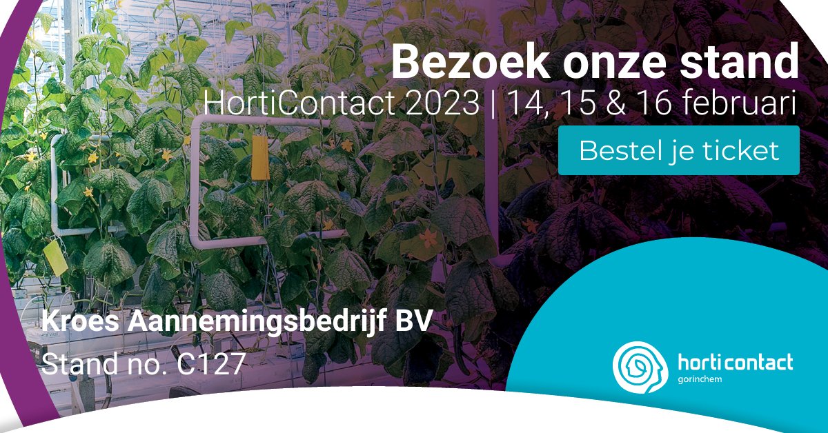 Heb je ons gemist op de Infratech beurs of de SPG Open dagen? Niet getreurd, volgende week 14, 15 en 16 februari staan we op de HortiContact beurs, de ontmoetingsplaats voor de glastuinbouw. Wij zijn aanwezig vanwege onze werkzaamheden en expertise in de glastuinbouw.