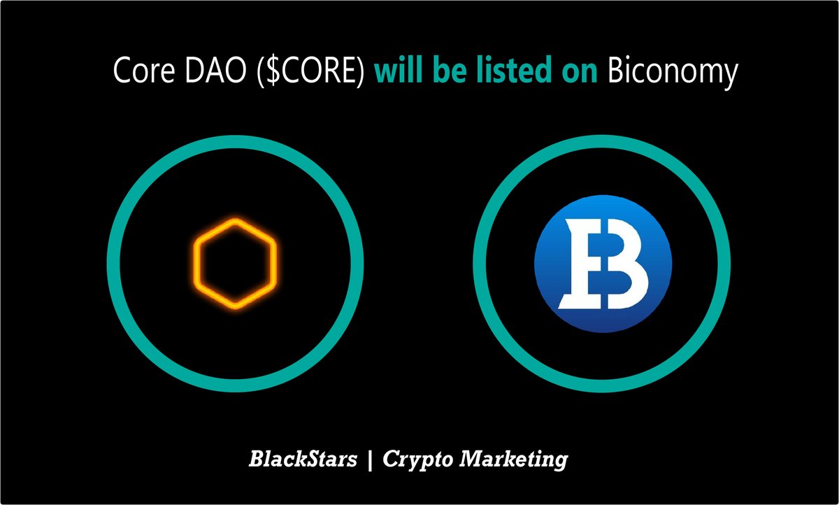 criptoovar's tweet photo. 📣 $CORE @Coredao_Org  will be listed on @BiconomyCom 
🔹8th February 2023 🔹12:30 UTC
#COREDAO is the official decentralized organization developing the Satoshi Plus ecosystem. 
$CORE are building web3 infrastructure &amp; promoting public chains on  Bitcoin’s PoW. https://t.co/mFpQIYG11R