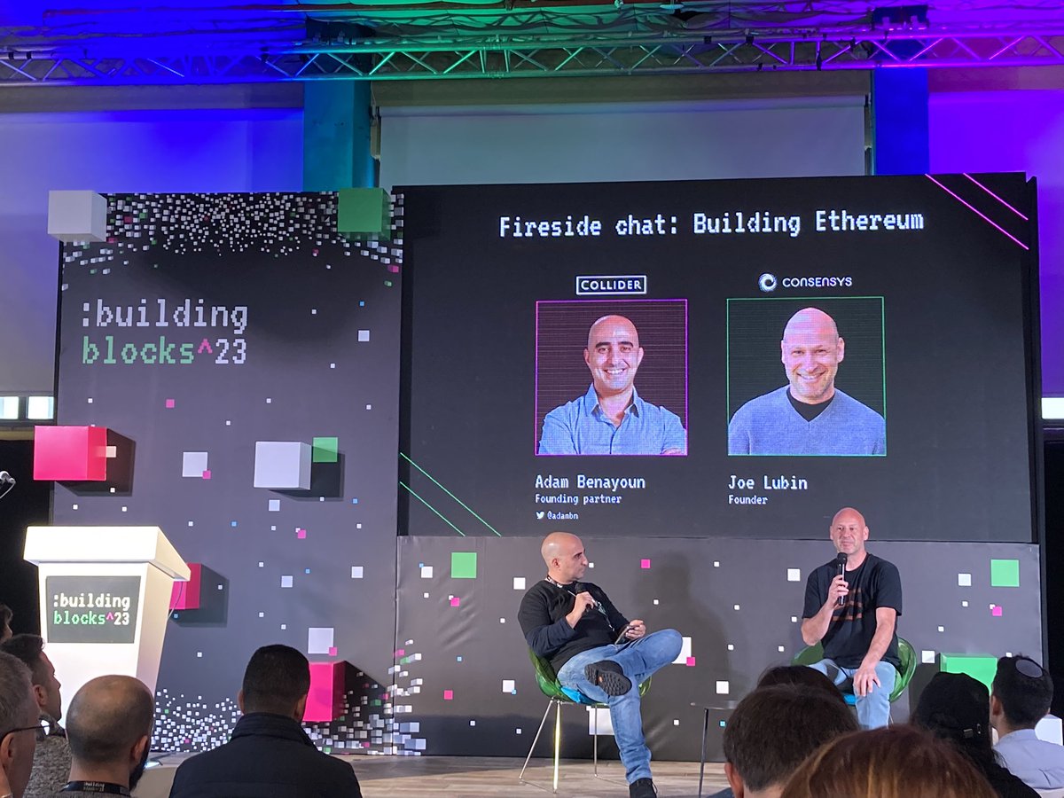 HanaKanjaa's tweet photo. En en el evento #buildingblockstlv en Tel Aviv, escuchando a Joe Lubin, fundador de @ConsenSys “la era de la especulación en Web3 se está acabando. Es el momento de construir negocios reales que solucionan problemas reales”
#EthTLV https://t.co/pwcGrGsDLD