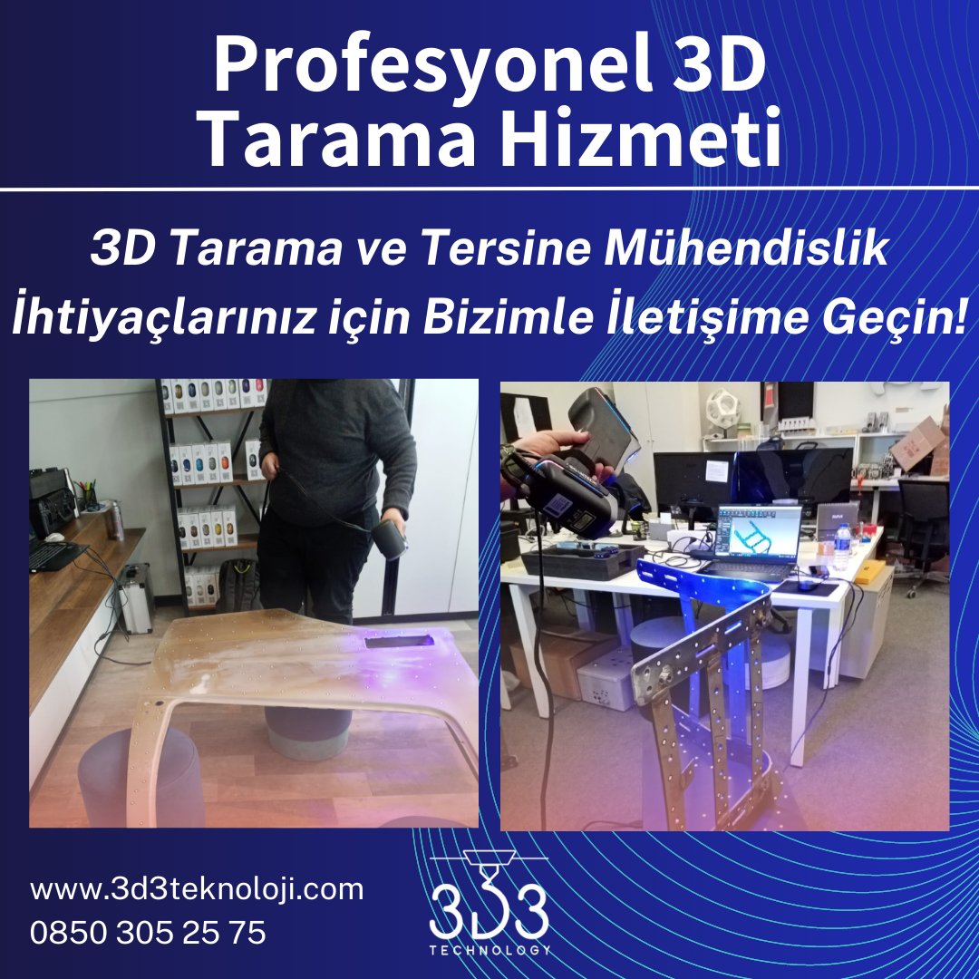 3D Tarama ve Tersine Mühendislik Hizmeti almak için bizimle iletişime geçmeyi unutmayın!

🌐 3d3teknoloji.com
☎️ 0850 305 25 75
📧 info@3d3teknoloji.com

#3d #3boyut #3byazıcı #3dyazıcılar #3dyazıcı #3dmodel #3d3technology #3dscanner #3dscan #3dtarama  #3dtarayıcı