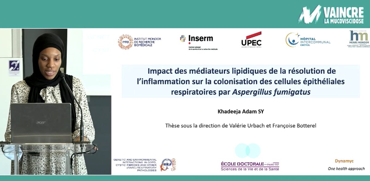 Genevieve_Hery's tweet photo. #CFJC2023 2ème session très riche et super intéressante sur les agents pathogènes autres que le "pyo" rencontrés dans la mucoviscidose (mycobactéries atypiques, Aspergillus, association de malfaiteurs entre champignons et bactéries) et les traitements alternatifs (phagothérapie). https://t.co/aStx5RFzKd
