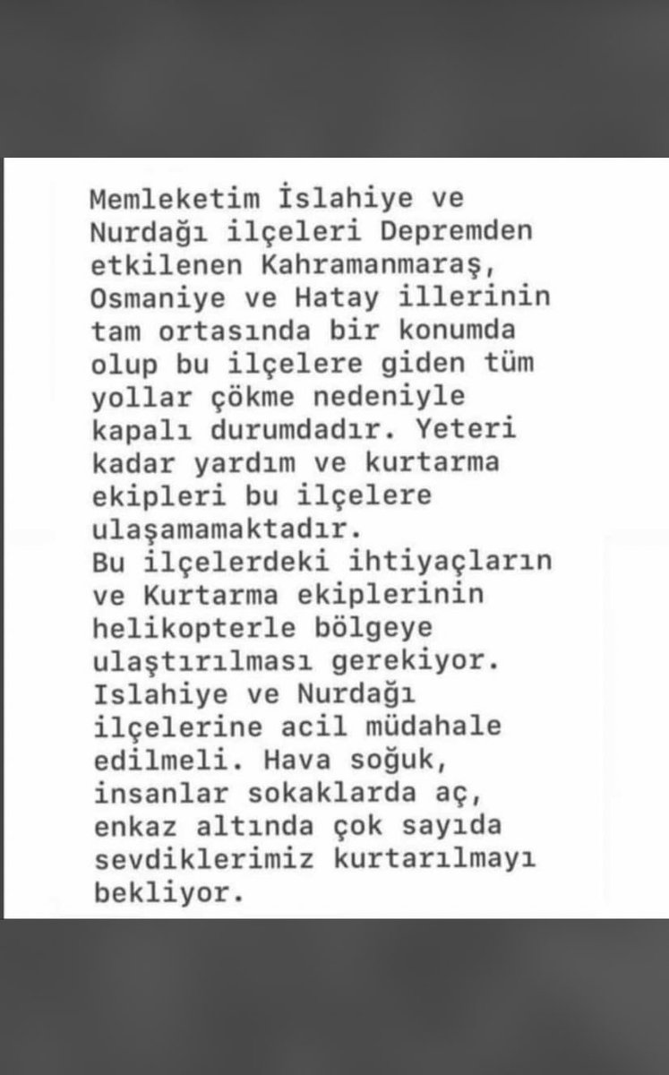 alctugbaa's tweet photo. @istecagataybey Buralara acil yardım lazım!!! https://t.co/Zkm1ViRaiR