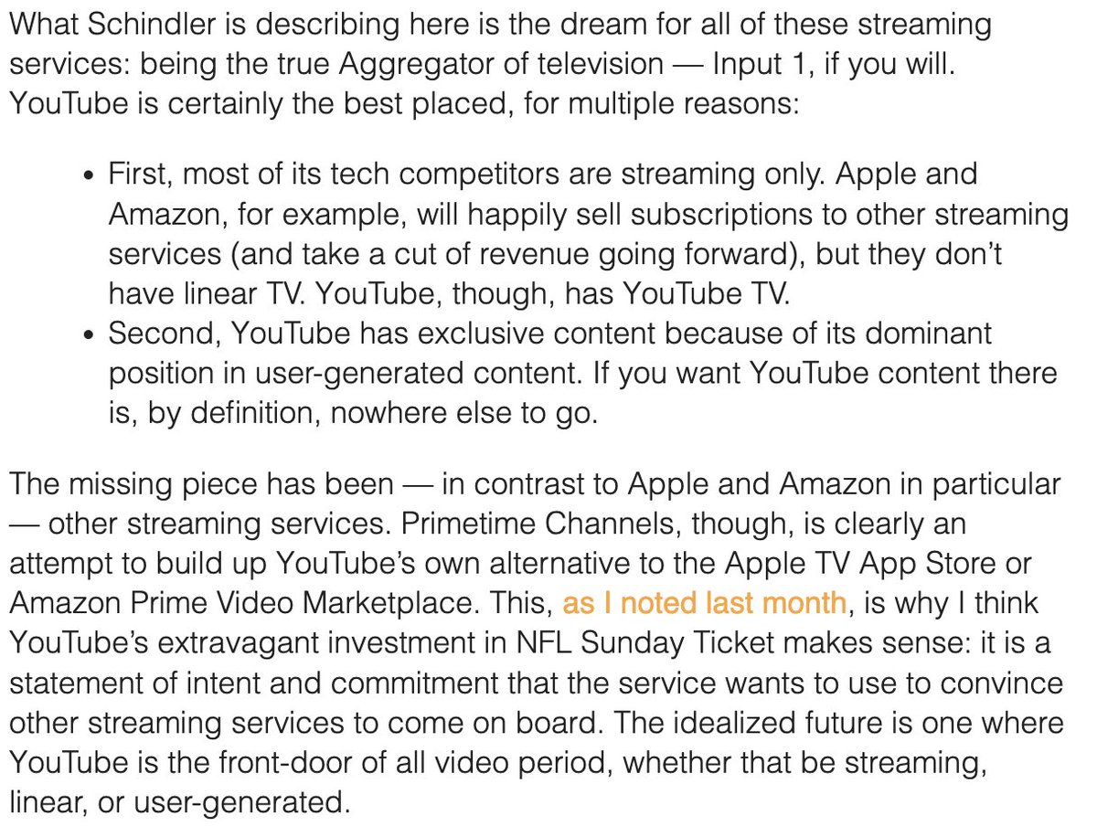 .@benthompson on ConnectedTV at @YouTube.
stratechery.com/2023/google-ea… via @stratechery