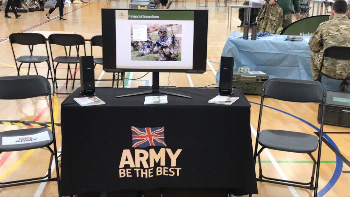 160 (Lincoln) Sqn are today at <a href="/lincoln_college/">Lincoln College</a> Careers Fair, interested in a paid part-time role at your local Army Reserve regiment then pop along for a chat. #belonging