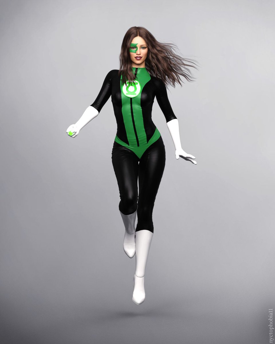 Nyctophobia11S's tweet photo. A friend wanted to see my take on Jessica Cruz so here we are! 
Details of the piece is here: https://t.co/fW3eU3Xd5q

Jessica Cruz is Fan Art.

#jessicacruz #greenlantern #dc #dccomics #3dart #photoshop #digitalart #daz3d #studioseries #fanart https://t.co/JC8fXDYbYi