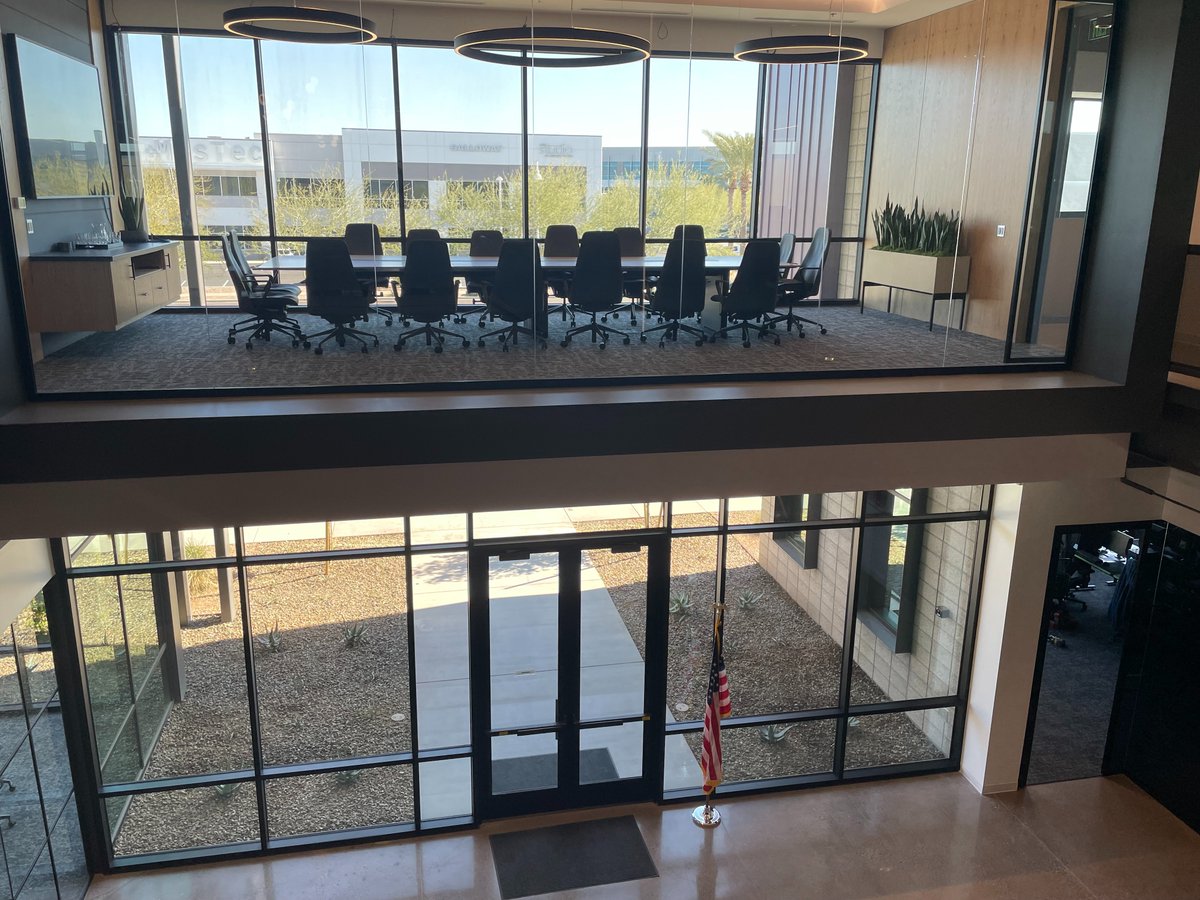 Wowzers! That visit to the @CCSprojects Systems HQ office in Tempe, AZ last week - what a spectacular building! Nice job guys 👏👏👏

#proav #enterpriseav #avinsiders #avexperts #avintegration #iwannahangthere #coolavspaces #thefarmav