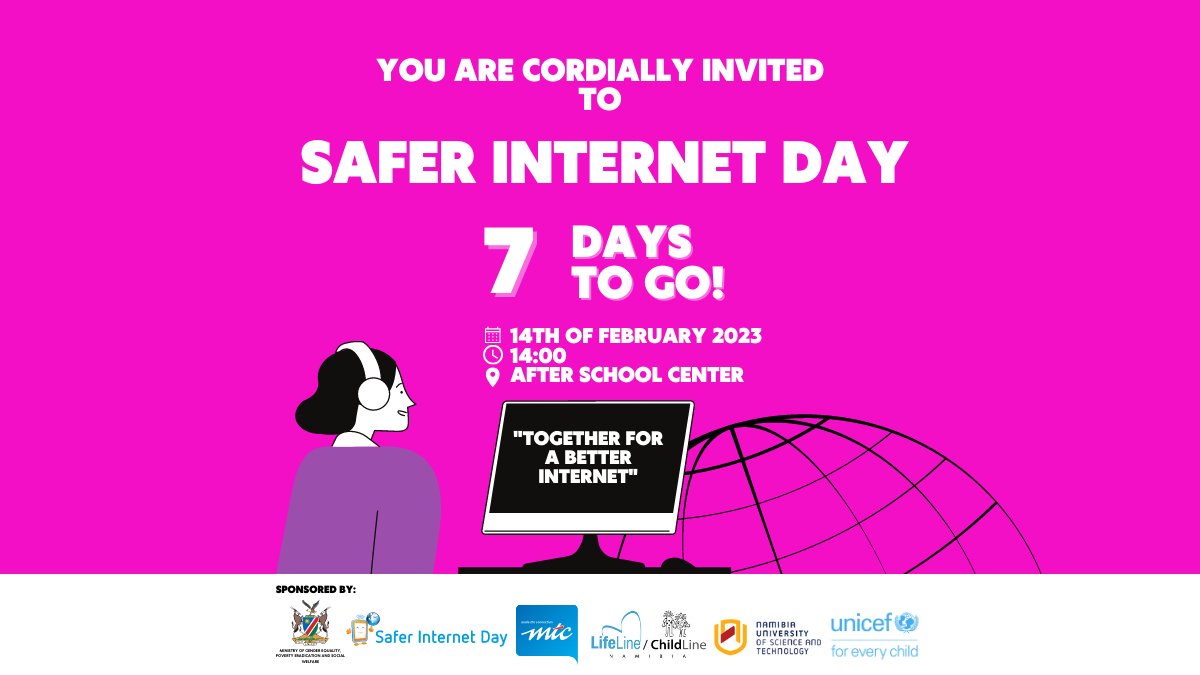 Save the date for Safer Internet Day 2023. 

Watch this space for more information on the Safer Internet Day coming Tuesday, 14th February 2023. #BetterInternet  #SaferInternetDay