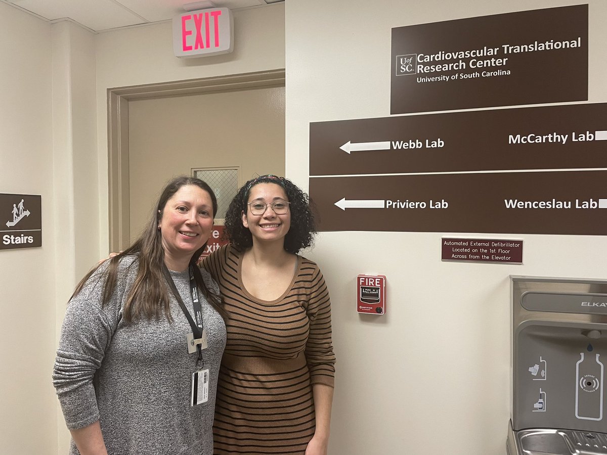 Last Tuesday was the last day of <a href="/RaianaAnjos/">Raiana dos Anjos Moraes</a> here in our CTRC. After a long year of many accomplishments, it’s time to come back to Brazil and finish her PhD. Thank you, Rai, for your hard work, but also for your kindness and friendship. We already miss you! <a href="/CTRC_UofSCSOM/">CARDIOVASCULAR TRANSLATIONAL RESEARCH CENTER</a>