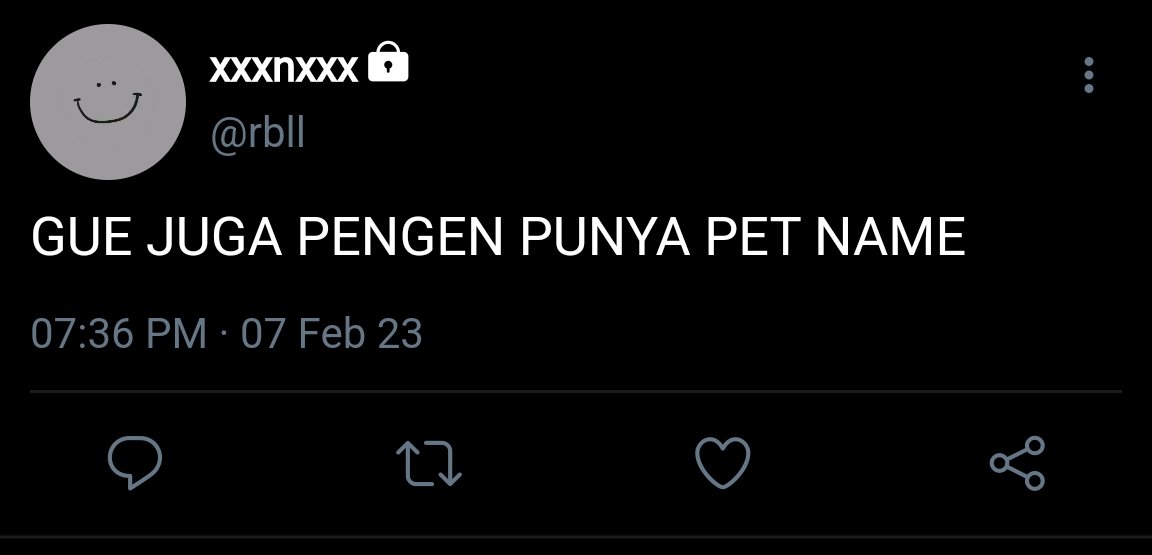 Pet name.
—Jisung fewtweets