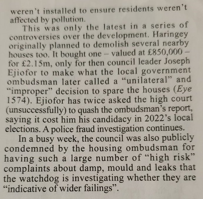 CouncilHaringey's tweet photo. Another appearance in @PrivateEyeNews for @haringeycouncil for its failure to get permission from... itself before demolishing Cranwood care home, potentially exposing local residents to pollutants... 1/ https://t.co/aid12LUQzu