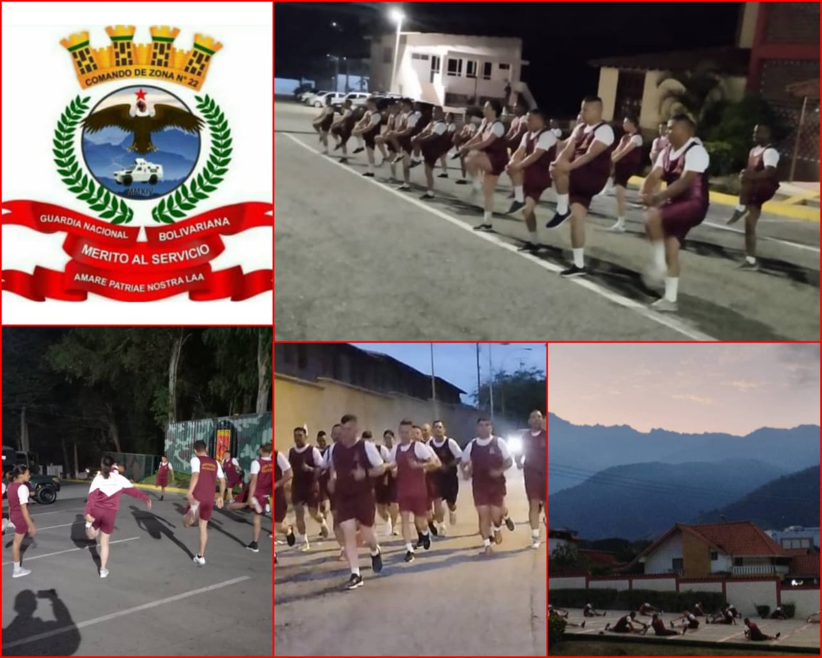 Nuestra  #GNBMerida, realiza actividad de educación física (trote), con la finalidad de mantener en condiciones óptimas al personal de esta Gran Unidad #7Feb #GNB  .<a href="/Redi_andes/">REDI N° 2 "Los Andes"</a>