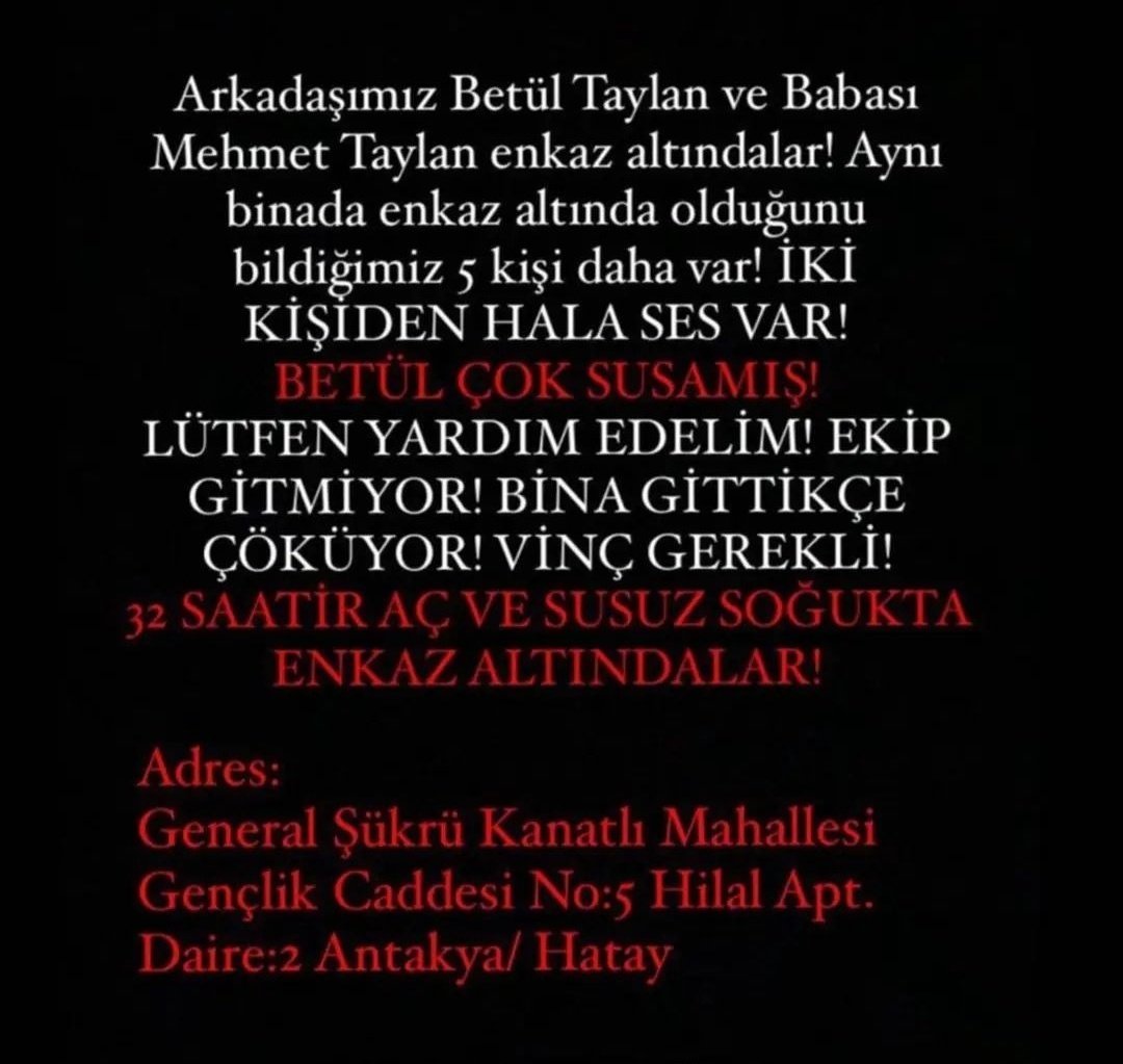 BINA GITTIKCE COKUYO EKİP YOK VINC LAZIM AZIL YARDIM YAYALIM