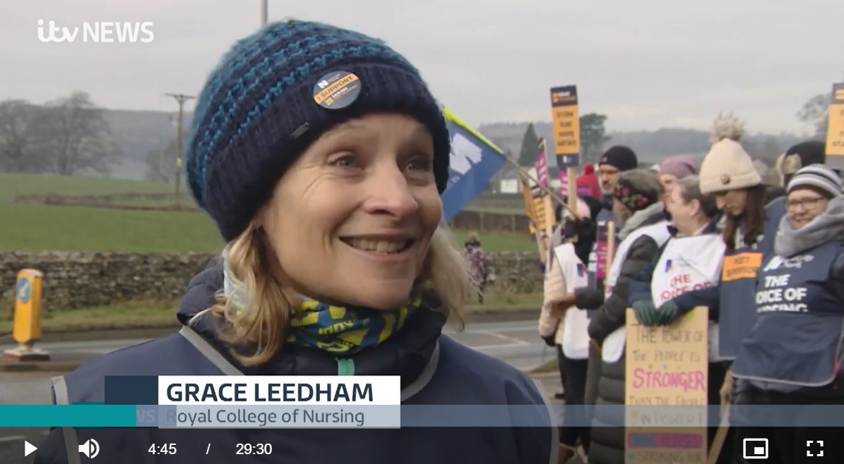 RCNNorthern's tweet photo. At 4 minutes in you can watch RCN member Grace Leedham being interviewed in Kendal by Tim Backshall for @ITVborder News Lookaround last night. 
https://t.co/jd2B0NHudY https://t.co/dhjtg0CcrZ