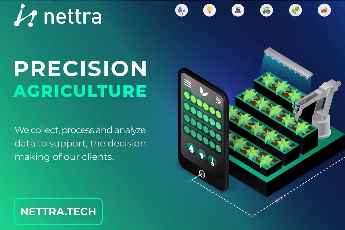 Our precision agriculture solution helps you optimally manage your water, fertilizers, and other resources, using them at the right time and in the right place.

Improve your productivity, efficiency, and resource management while reducing losses, pests, diseases, and uncertainty