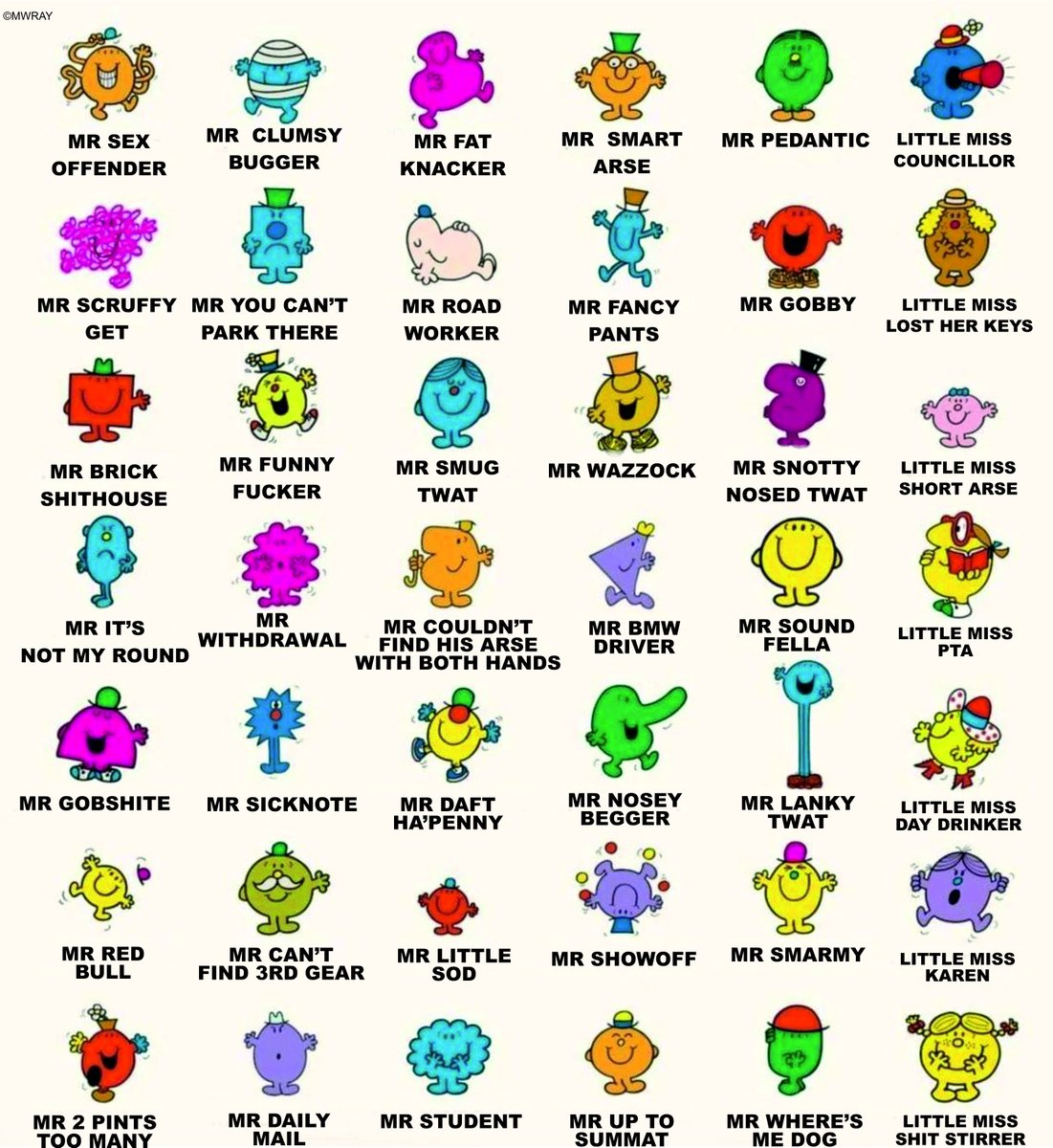 Northern Mr Men and Little Miss