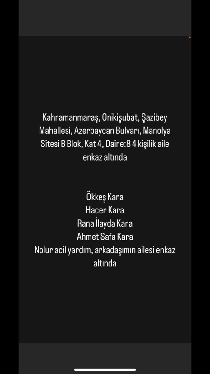HayBitciss's tweet photo. @AFADBaskanlik @ahbap_maras @OguzhanUgur @BabalaTv @haluklevent #deprem https://t.co/VV7W0sU0R7