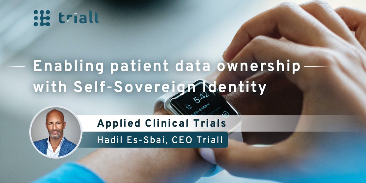 triallofficial's tweet photo. Triall featured in Applied Clinical Trials 🗞️

Our CEO Hadil Es-Sbai has written an article for Applied Clinical Trials (@Clin_Trials). 

The article explains how Self-Sovereign Identity (#SSI) and #blockchain can enable patient data ownership.

👉 Link: https://t.co/NlTTwgv3Lr https://t.co/9NJrE1EvKR