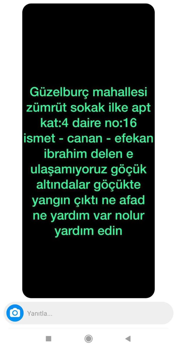 GOCUKTE YANGIN CIKMIS ACIL YAYALIM