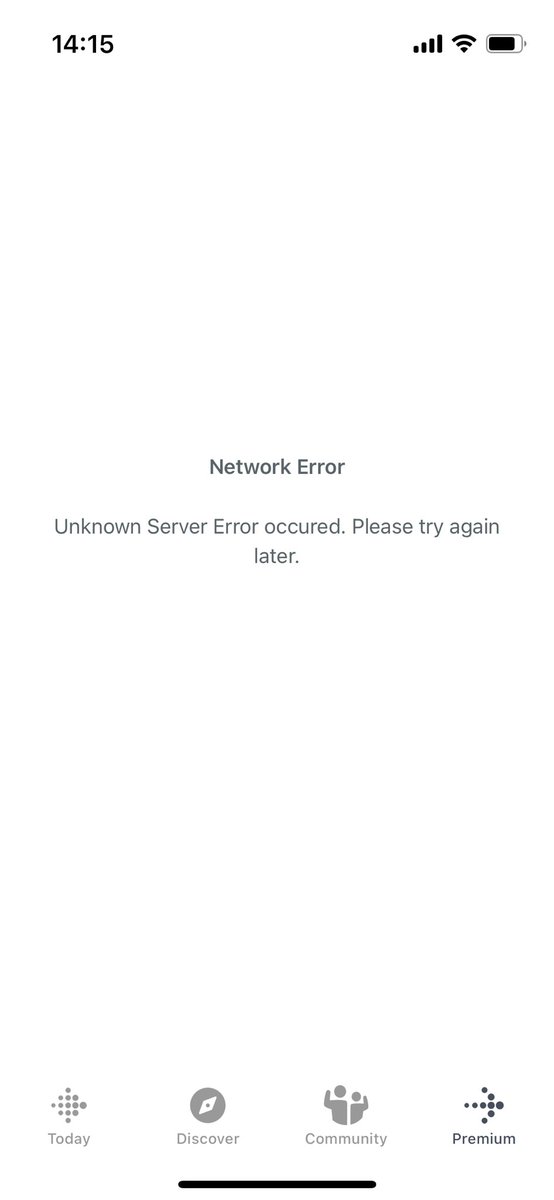 Same thing happened today and roughly at the same time as it did yesterday. COME ON, FITBIT. #FitbitDown