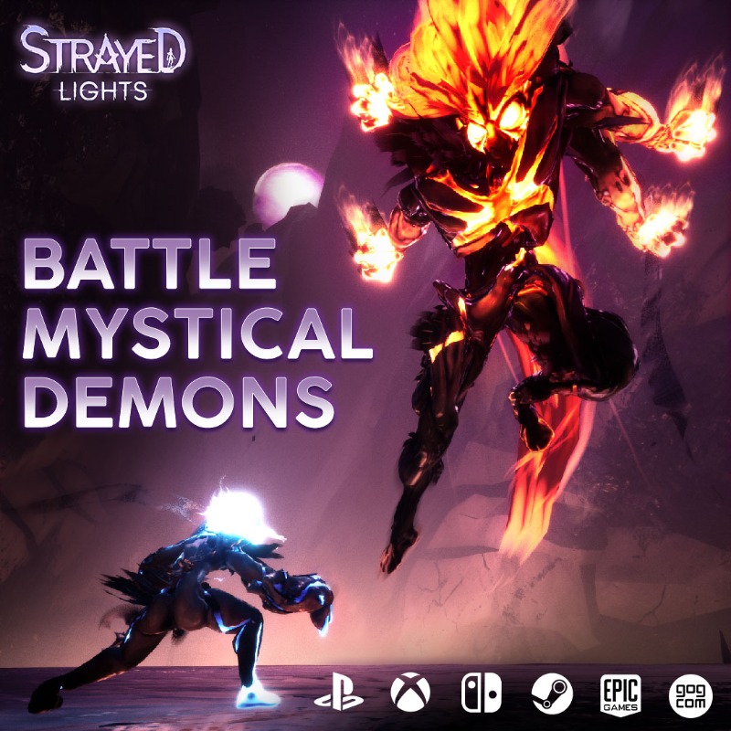 EmbersGames's tweet photo. Releasing on 25th April. Wishlist Today!

Take control of your character’s destiny. Get in touch with your inner adventurer with the Strayed Lights.