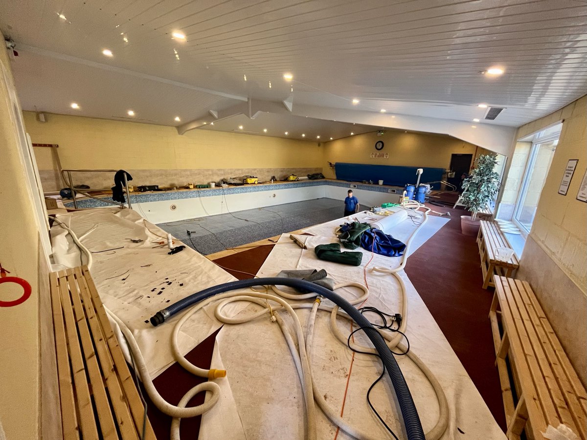 Important refurbishment going on at <a href="/StAudriesBay/">St Audries Bay</a> ready for the new season. #Somerset