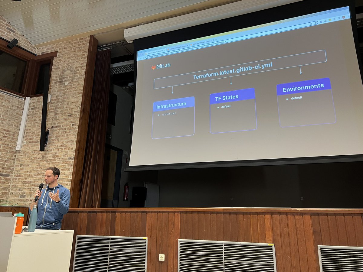 dnsmichi's tweet photo. Empower everyone to manage Infrastructure with @GitLab and #Terraform — @timofurrer at @cfgmgmtcamp 💡

https://t.co/d1RXihrJWJ https://t.co/qwjhjJDpwb