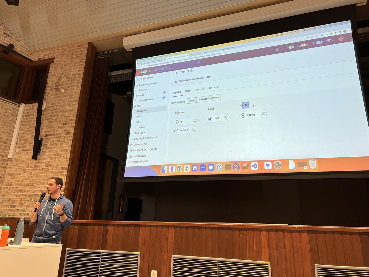 dnsmichi's tweet photo. Empower everyone to manage Infrastructure with @GitLab and #Terraform — @timofurrer at @cfgmgmtcamp 💡

https://t.co/d1RXihrJWJ https://t.co/qwjhjJDpwb