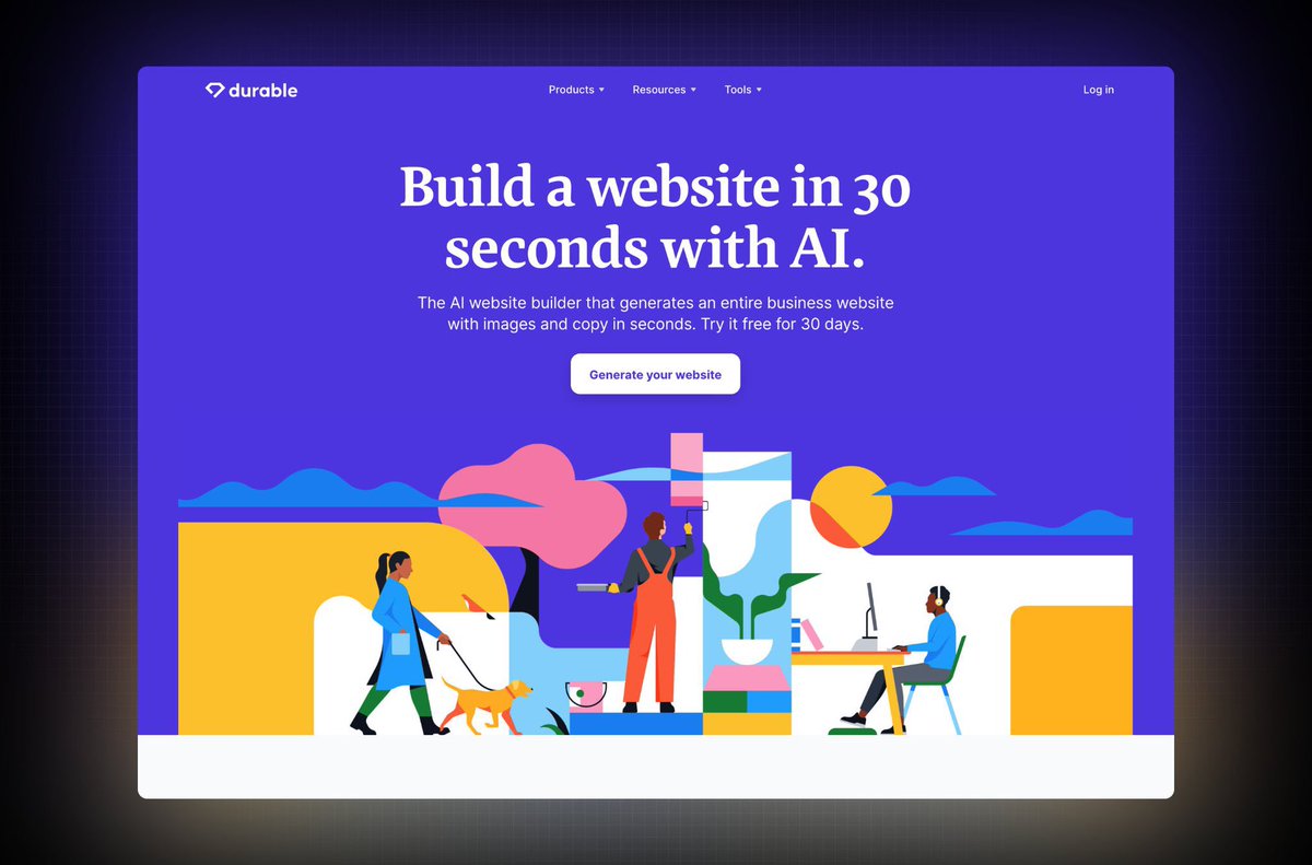 thebiggerbrain_'s tweet photo. 7. Durable

Lanza un sitio web en segundos!
Un creador de sitios web impulsado por IA increíblemente poderoso y rápido.

Bríndale información sobre lo que quieres, generará un sitio web que luego podrás editar a tu gusto.
👉 https://t.co/DhYbHRbBYO https://t.co/t38wG2ndQf