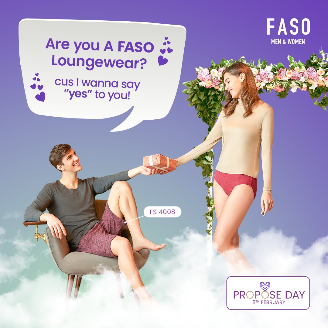 FasoClothings's tweet photo. We would say yes too! Go grab your pair at https://t.co/WZ9EAVMxVo

#FASO #ValentineWeek #ValentineSpecial #ProposeDay #FASOLoungewear  #FASOMenWear #WomenWear #LivetheFASOLife #FASOCollections https://t.co/GQAuZ8J9Cu
