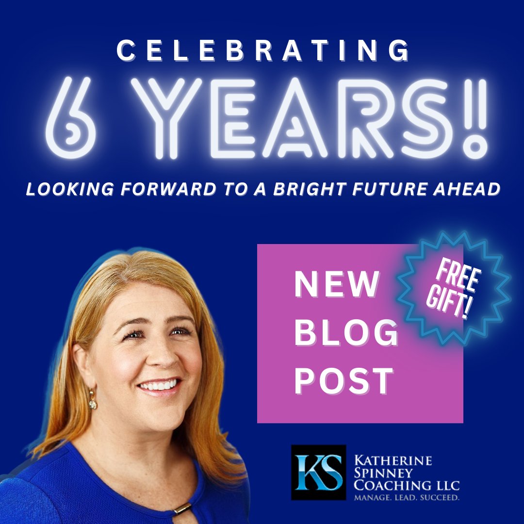 KSCLeadership's tweet photo. Katherine Spinney Coaching is 6 TODAY!
As a thank you for all the support, I’m offering all of my followers 6 FREE DAYS of access to Supervisor's Circle.
Check out my latest blog post for the access code: https://t.co/XGuxwuV6L2
#coachkat #growth #leadership #management https://t.co/kKzAgkVPRT