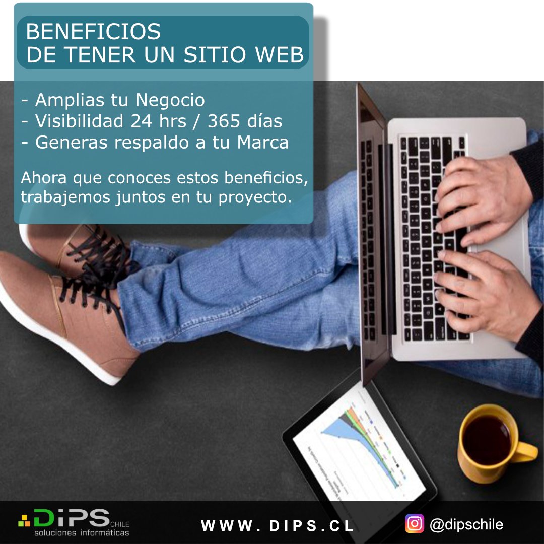 dips_cl's tweet image. Te presentamos algunos  beneficios de tener un sitio web para tu empresa, negocio o emprendimiento 👌🏼

No esperes más y cotiza con nosotros, tenemos planes que se ajustan a tus necesidades 👨🏻‍💻

dips.cl 💻