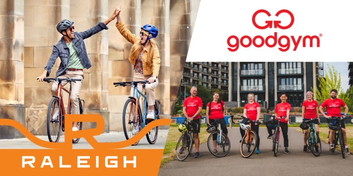 GoodGym (@goodgym) on Twitter photo 1/1 **WE'VE GOT SOME BIG NEWS**
🔔 Today we are excited to announce a new brand partnership...
GoodGym 🤝 Raleigh
🚴♀️ The iconic bike company will be helping to take us further when it comes to doing good and getting fit.
<a href="/RaleighBikes_UK/">Raleigh Bikes UK</a> 1/1 **WE'VE GOT SOME BIG NEWS**
🔔 Today we are excited to announce a new brand partnership...
GoodGym 🤝 Raleigh
🚴♀️ The iconic bike company will be helping to take us further when it comes to doing good and getting fit.
<a href="/RaleighBikes_UK/">Raleigh Bikes UK</a>