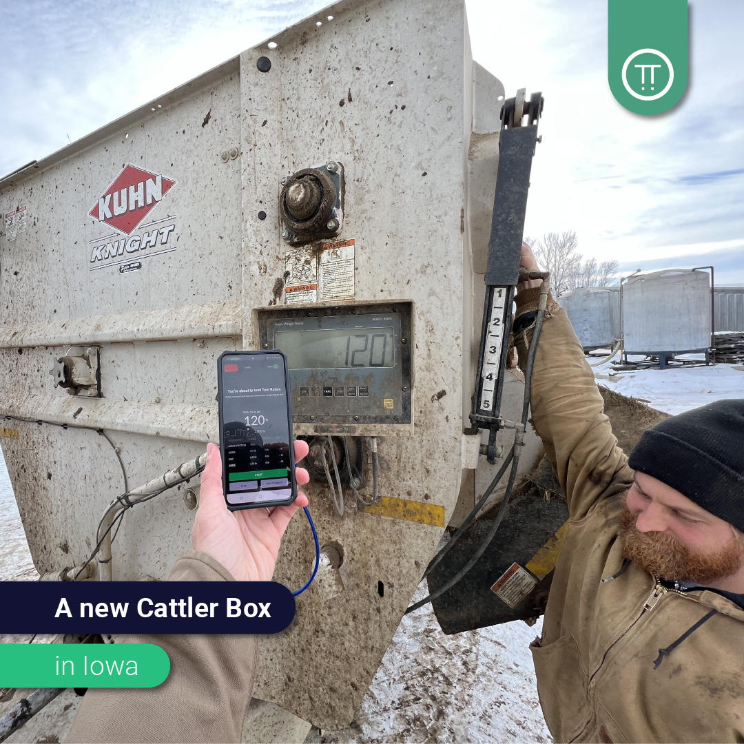 Cattler2's tweet photo. Winter wont stop us!!
Testing after setup by putting some weight on the mixer in #Iowa while the App works its magic
That's one nice looking screen, easy to view and operate!
#Cattler is accesible for both Apple or Android, phone-tablet-desktop
#iowabeef #farming #BEEF https://t.co/QMc2jVpz4g