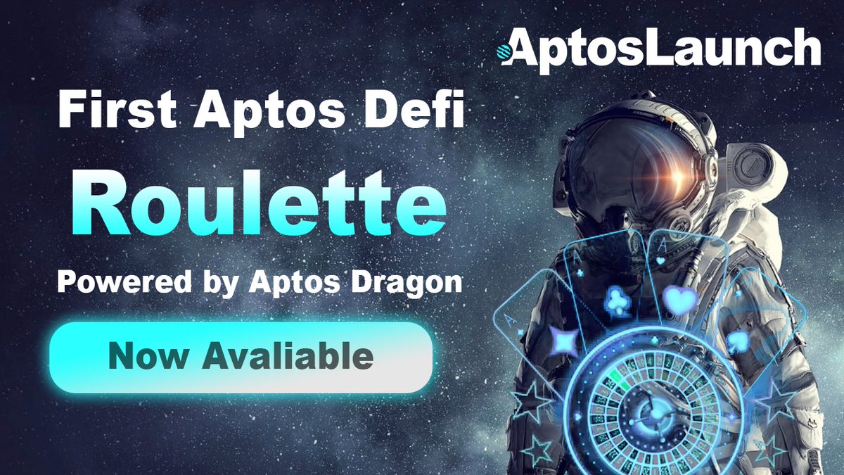 Attention🤑

FIRST Aptos DeFi Roulette Game on aptoslaunch.io/roulette/

Powered by <a href="/aptosdragonsnft/">Aptos Dragons | Dragons Bet</a> 

All revenues will be used to buyback $ALT and reserve for staking reward. More utilities for $ALT are also coming. 

LFG🚀

#AptosLaunch #Aptos #Aptosnft #NFTs #DeFi