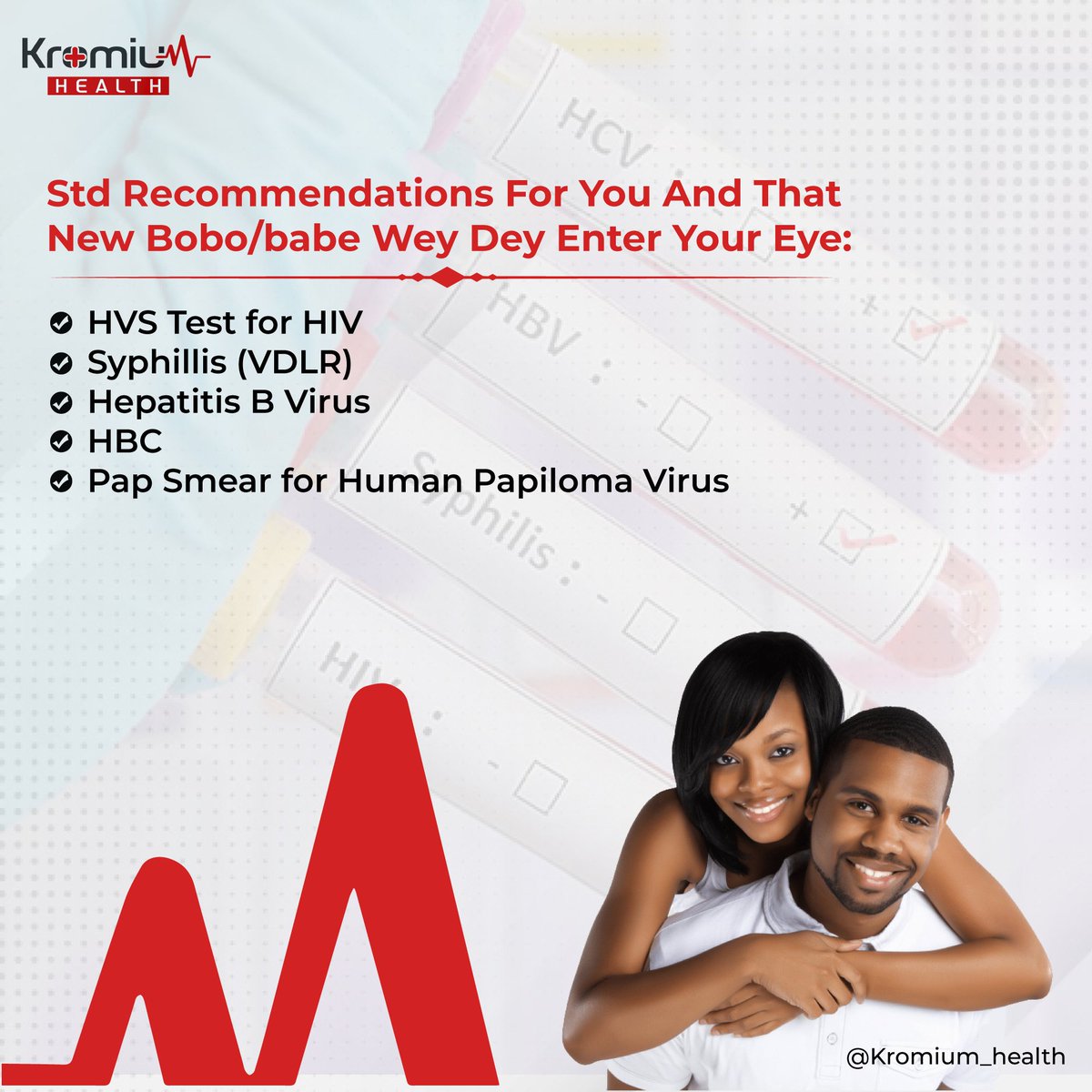 While there's an inexhaustive list of stis to check for, these are the most common.
Save this for your next routine sti check.
#talkingstage #relationadvice #makeitofficial #sticheck #stdtest #freestdtest  #firstdate #firstdateideas #relationshiptips