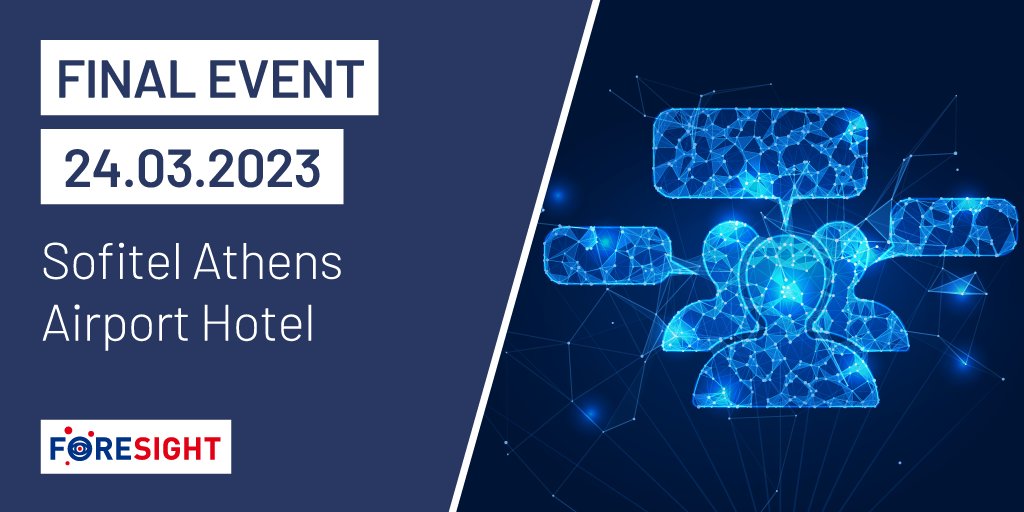 FORESIGHT (@foresight_h2020) on Twitter photo 📅Save the date:
The <a href="/FORESIGHT/">Foresight Strategic Advisors</a> final event will take place on the 24th of March, 2023 in Athens, Greece!
#cybersecurity #CyberRanges #H2020 📅Save the date:
The <a href="/FORESIGHT/">Foresight Strategic Advisors</a> final event will take place on the 24th of March, 2023 in Athens, Greece!
#cybersecurity #CyberRanges #H2020