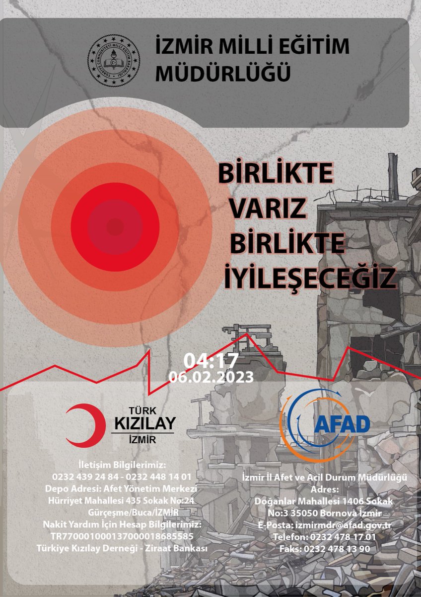 izmir_ilmem's tweet photo. Birlikte Varız Birlikte İyileşeceğiz #deprem https://t.co/fU6RzjM78q