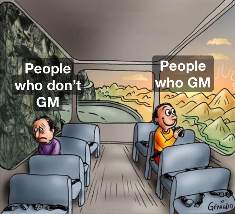 Gm everyone☀️
Have a beautiful day