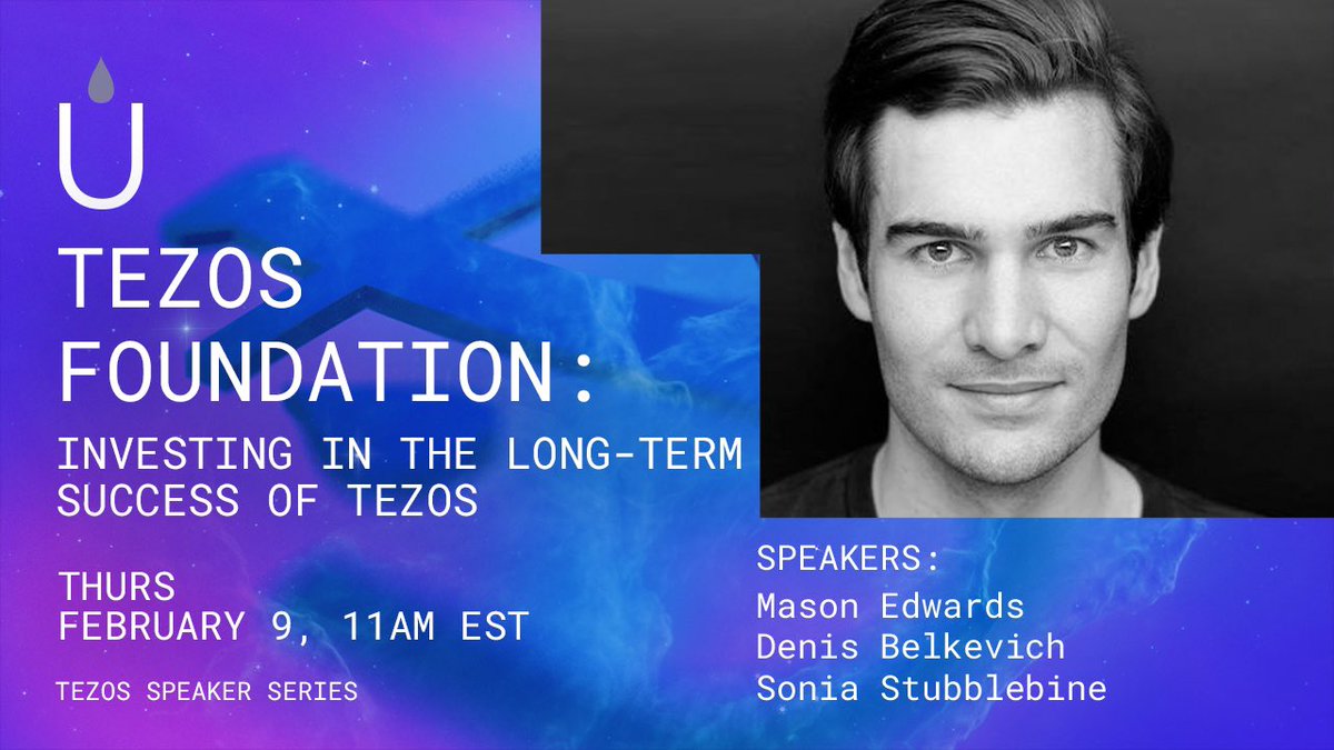 FUELARTS (@fuelartsnyc) on Twitter photo <a href="/TezosFoundation/">Tezos Foundation</a> : Investing In The Long-Term Success Of Tezos✨ with Mason Edwards
We will talk about the mission and vision of the #Tezos Foundation and main advantages of the Tezos #blockchain.
Join us on Thursday 11AM EST!
youtube.com/watch?v=2mfnut…
#FuelartsTezosWebinars <a href="/TezosFoundation/">Tezos Foundation</a> : Investing In The Long-Term Success Of Tezos✨ with Mason Edwards
We will talk about the mission and vision of the #Tezos Foundation and main advantages of the Tezos #blockchain.
Join us on Thursday 11AM EST!
youtube.com/watch?v=2mfnut…
#FuelartsTezosWebinars