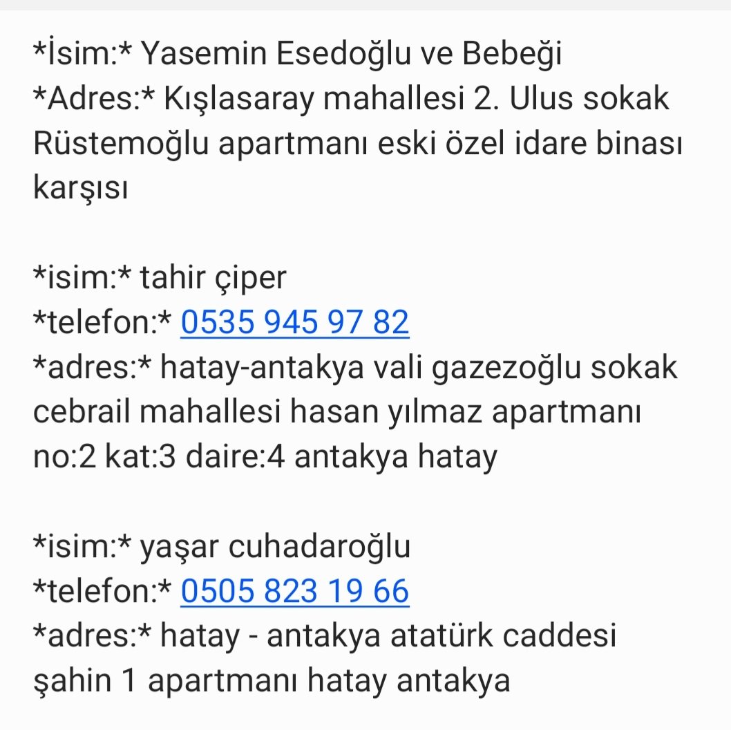 AVKMimarlik's tweet photo. Lütfen yardım @AFADHatay @ahbap @ahbaphatay @haluklevent #hatayyardimbekliyor  
 Hataydaki yakınlarımızın isim ve adresleri: https://t.co/R7raYYAmvY