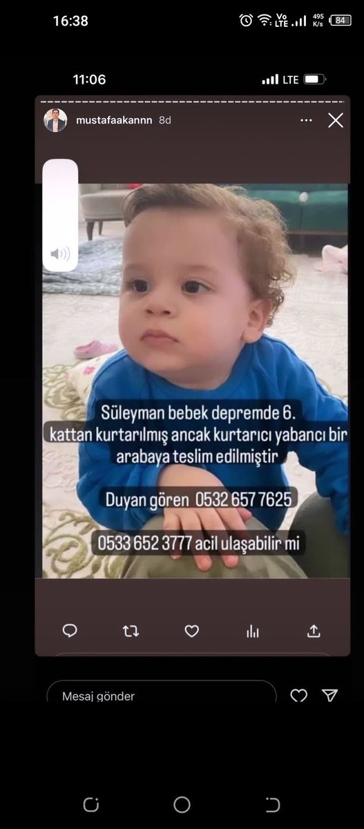 kadereraslan21's tweet photo. @OguzhanUgur #Dikkat 
#KAYIP_BEBEK https://t.co/hgG6x5Mvnm
